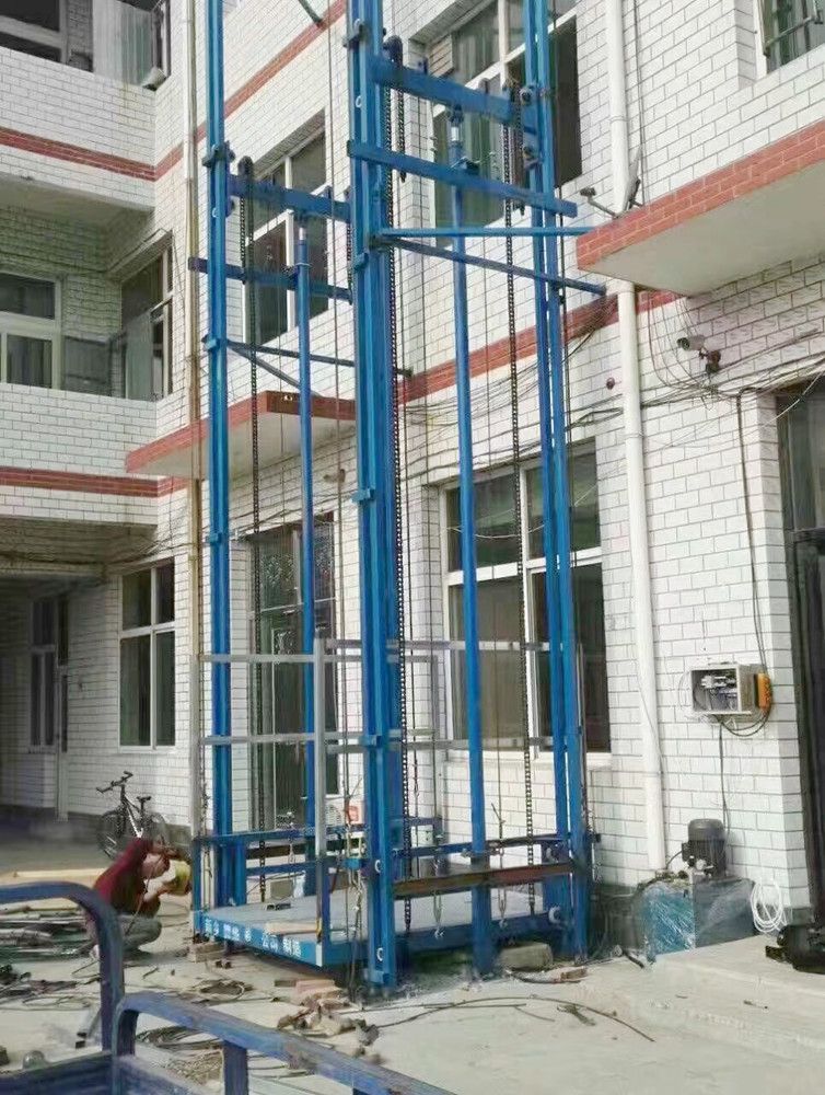 陜西升降機、液壓鏈條導軌式升降機、升降平臺