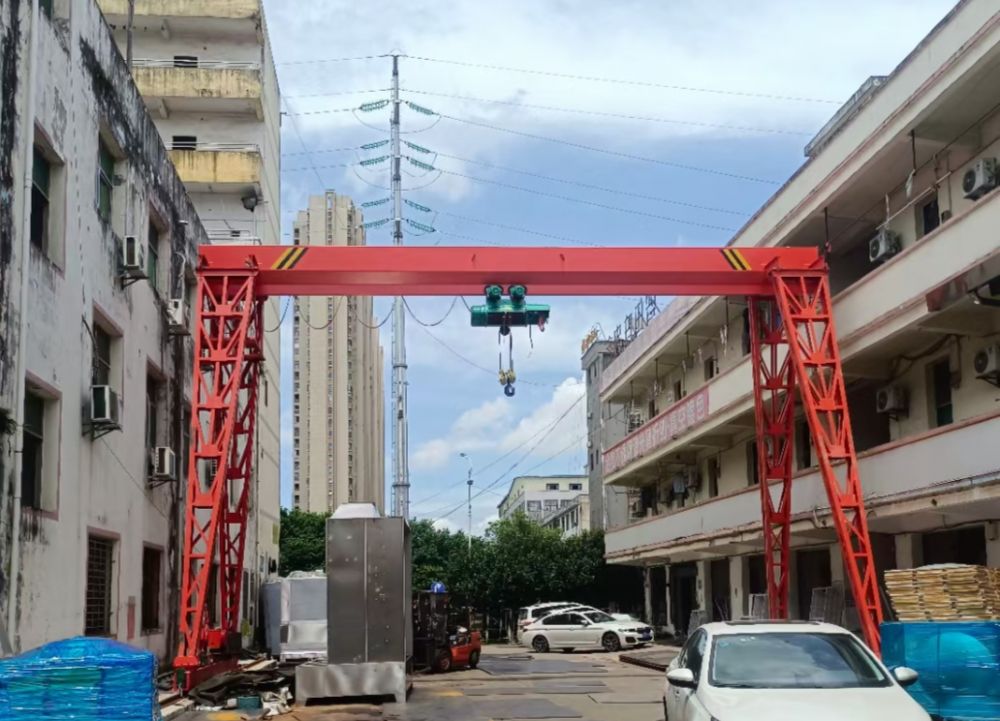 MH型電動葫蘆單梁門式起重機、MH型單梁龍門吊